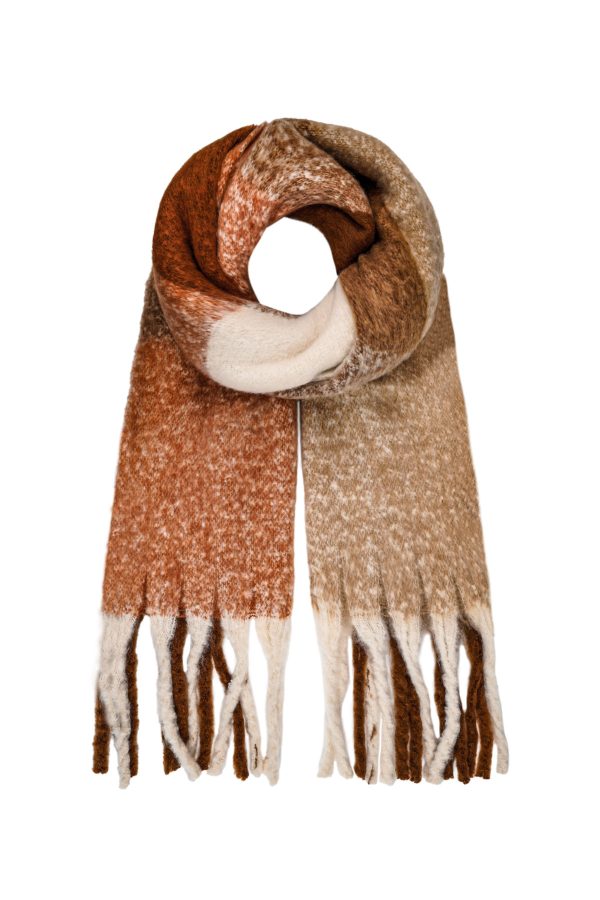 Sjaal ombre multi - camel